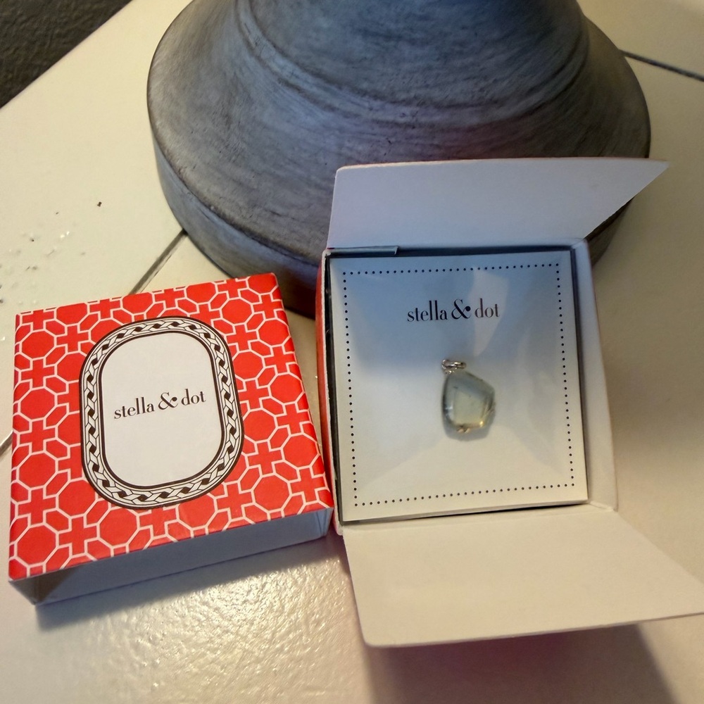Brand new Stella & Dot Charm with green stone